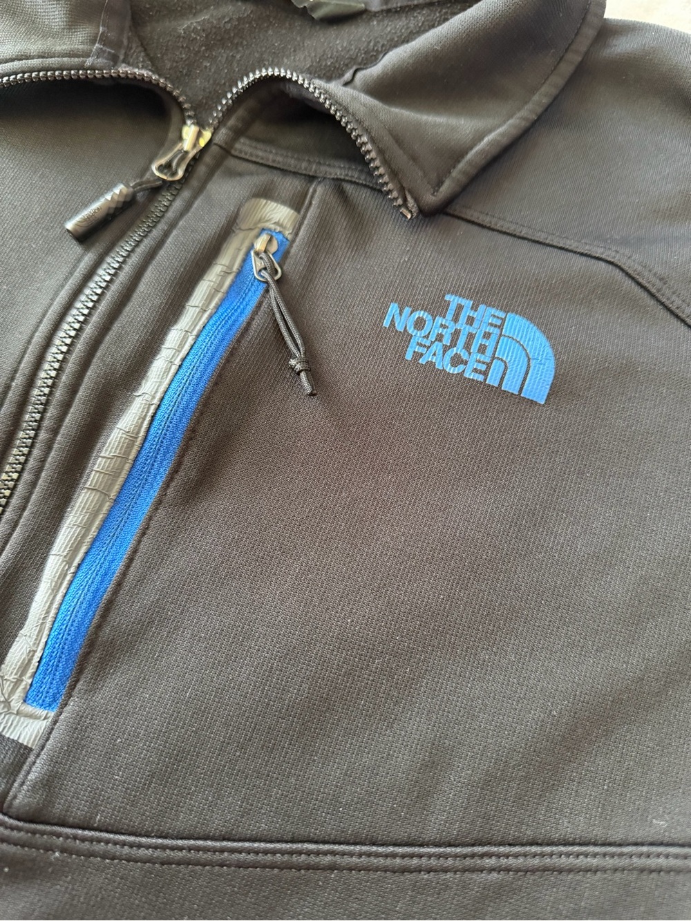 The North Face Men’s XL Black WindWall 1/4 Zip Fleece Lined Pullover - Picture 5 of 12